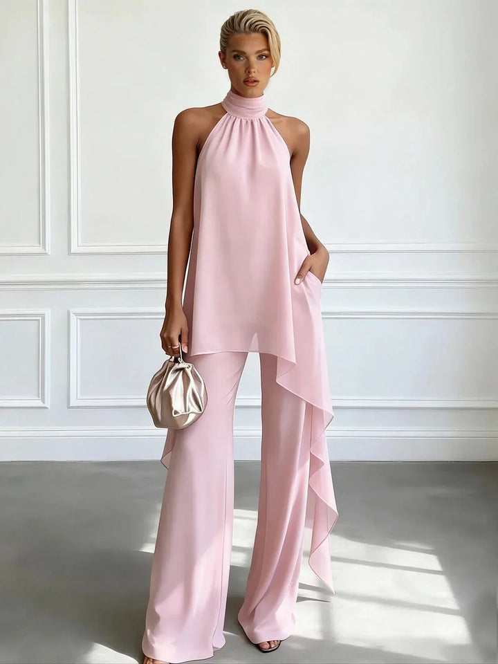 Ensemble Pantalon Élégant Dos-Nu
