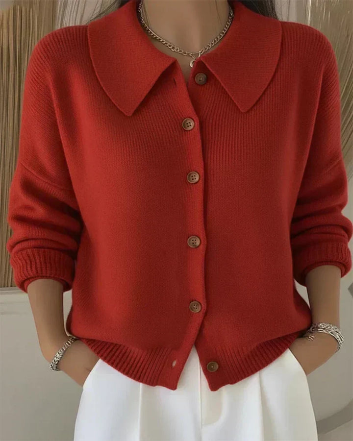 Cardigan Vespera à col boutonné