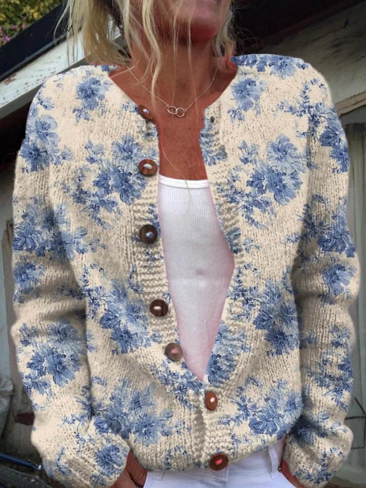 Cardigan Daysie en maille vintage