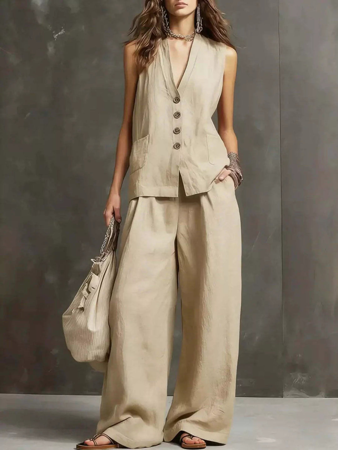 Ensemble Débardeur et Pantalon Large