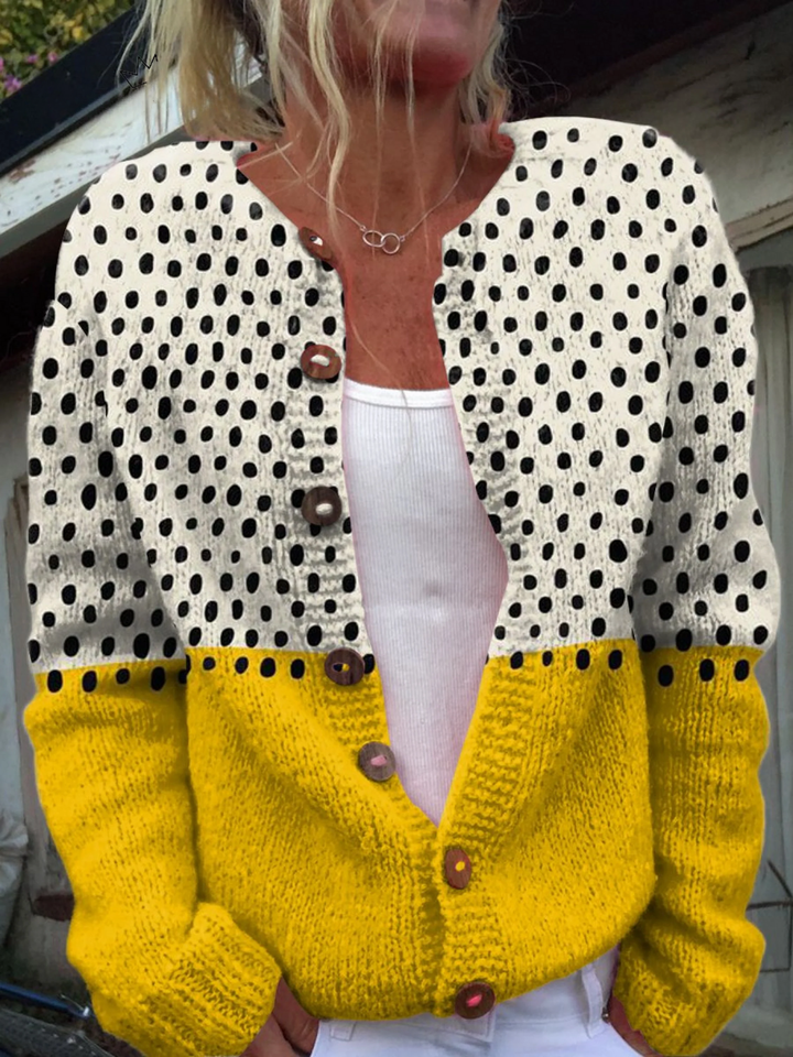 Cardigan Junella en maille vintage