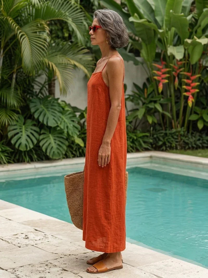 Robe Longue à Fines Bretelles