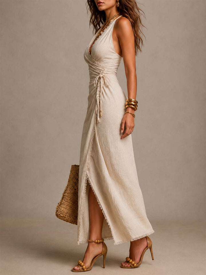 Robe Midi Cache-Cœur Maeve
