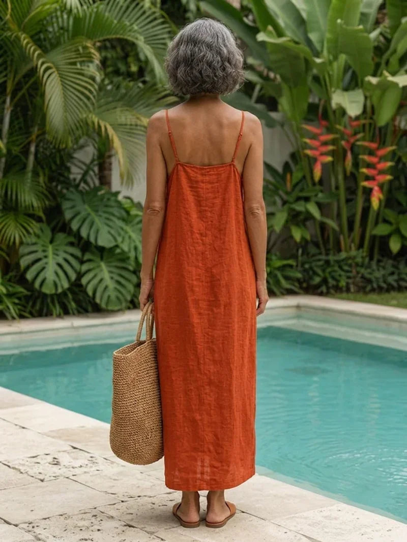 Robe Longue à Fines Bretelles