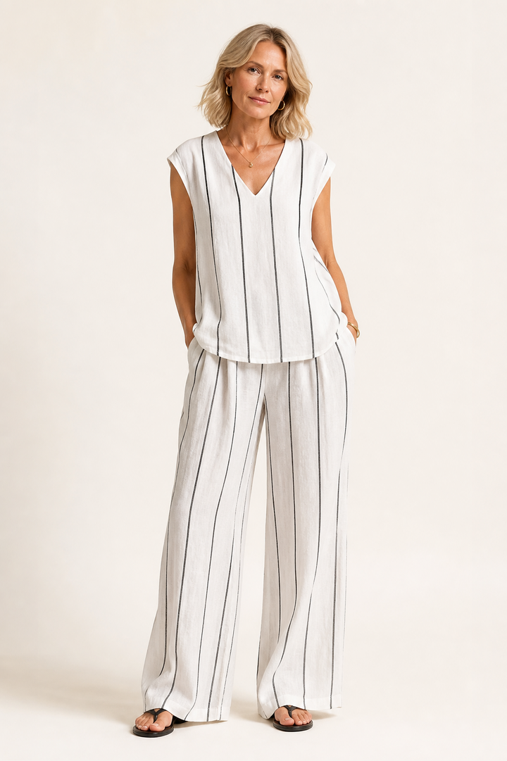 Ensemble Pantalon Rayé Amelia