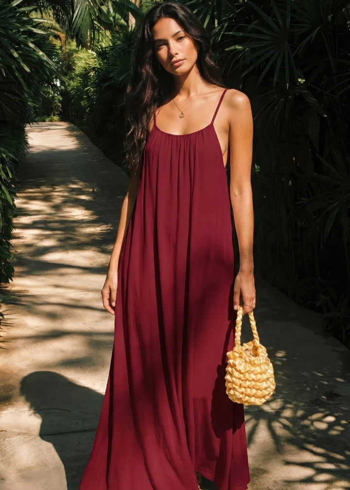 Robe Victoria Dos Nu à Fines Bretelles