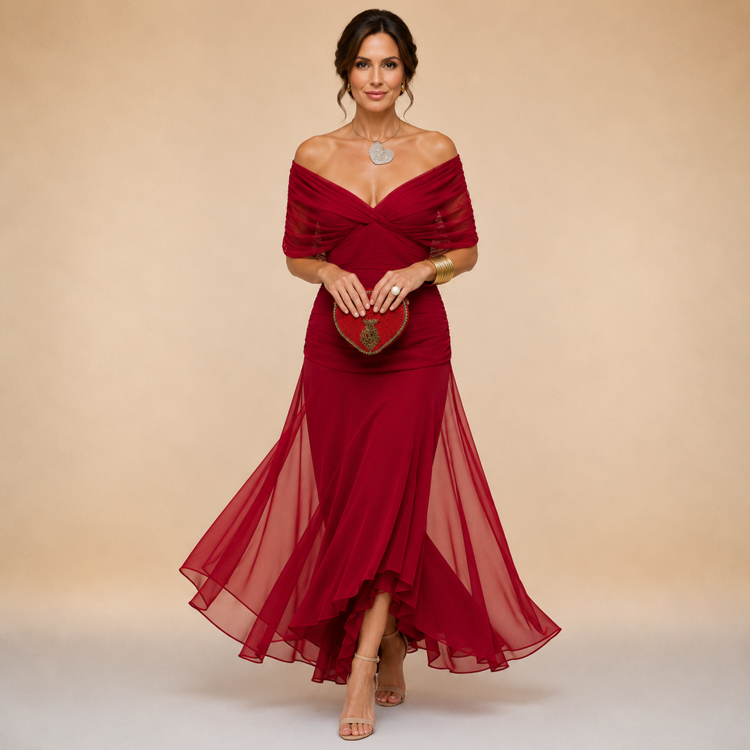 Robe de Soirée Drapée Emma