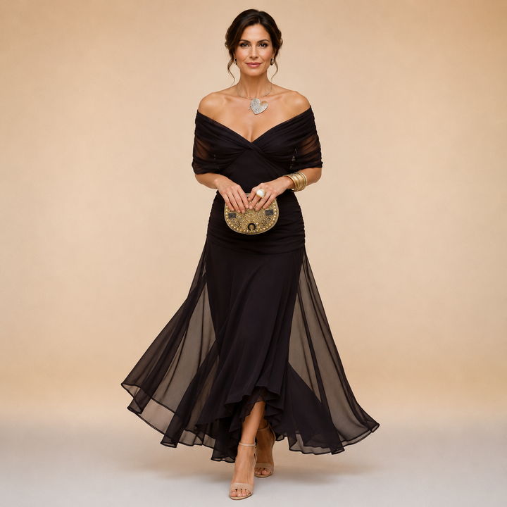 Robe de Soirée Drapée Emma