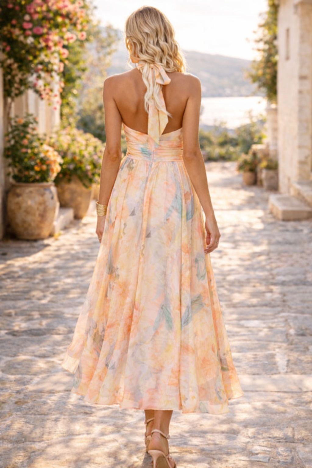 Robe Longue Fleurie Alicia
