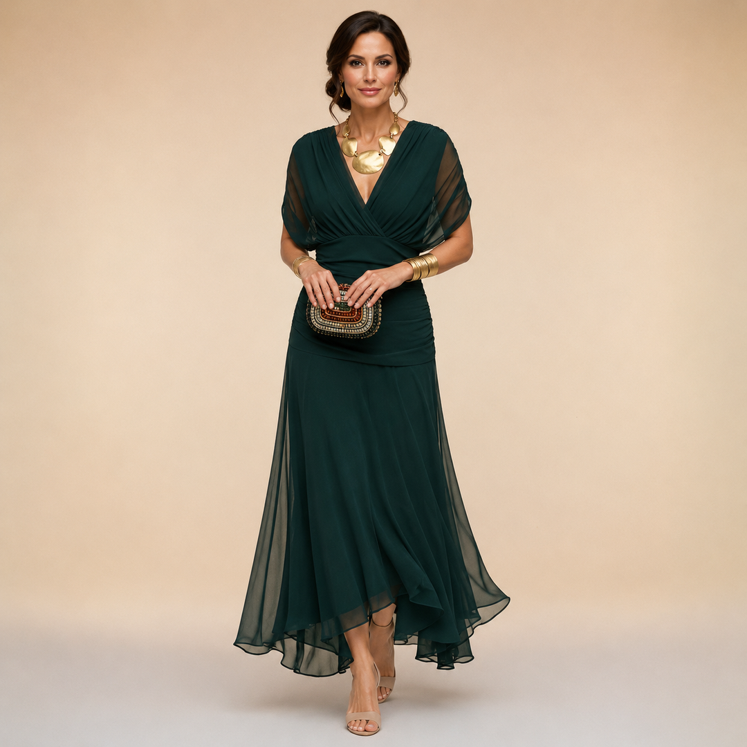 Robe de Soirée Drapée Emma