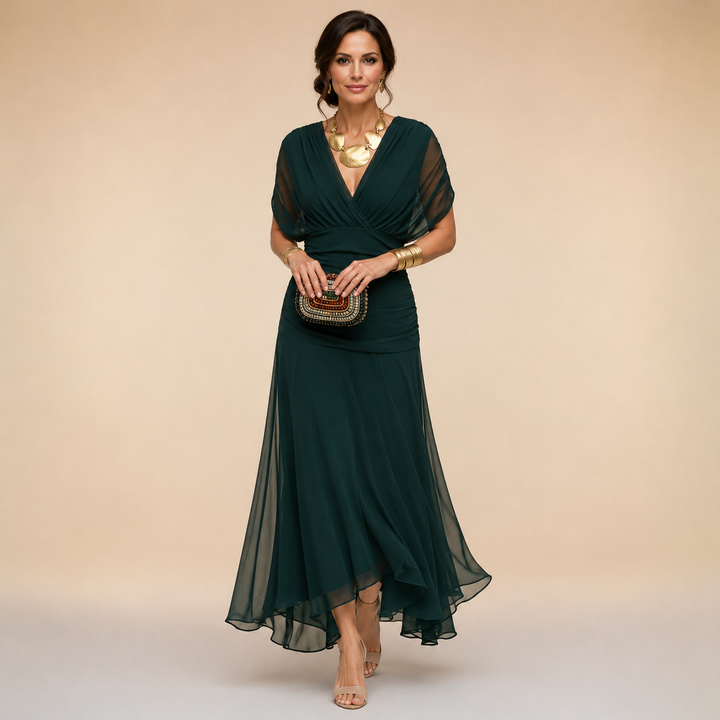 Robe de Soirée Drapée Emma