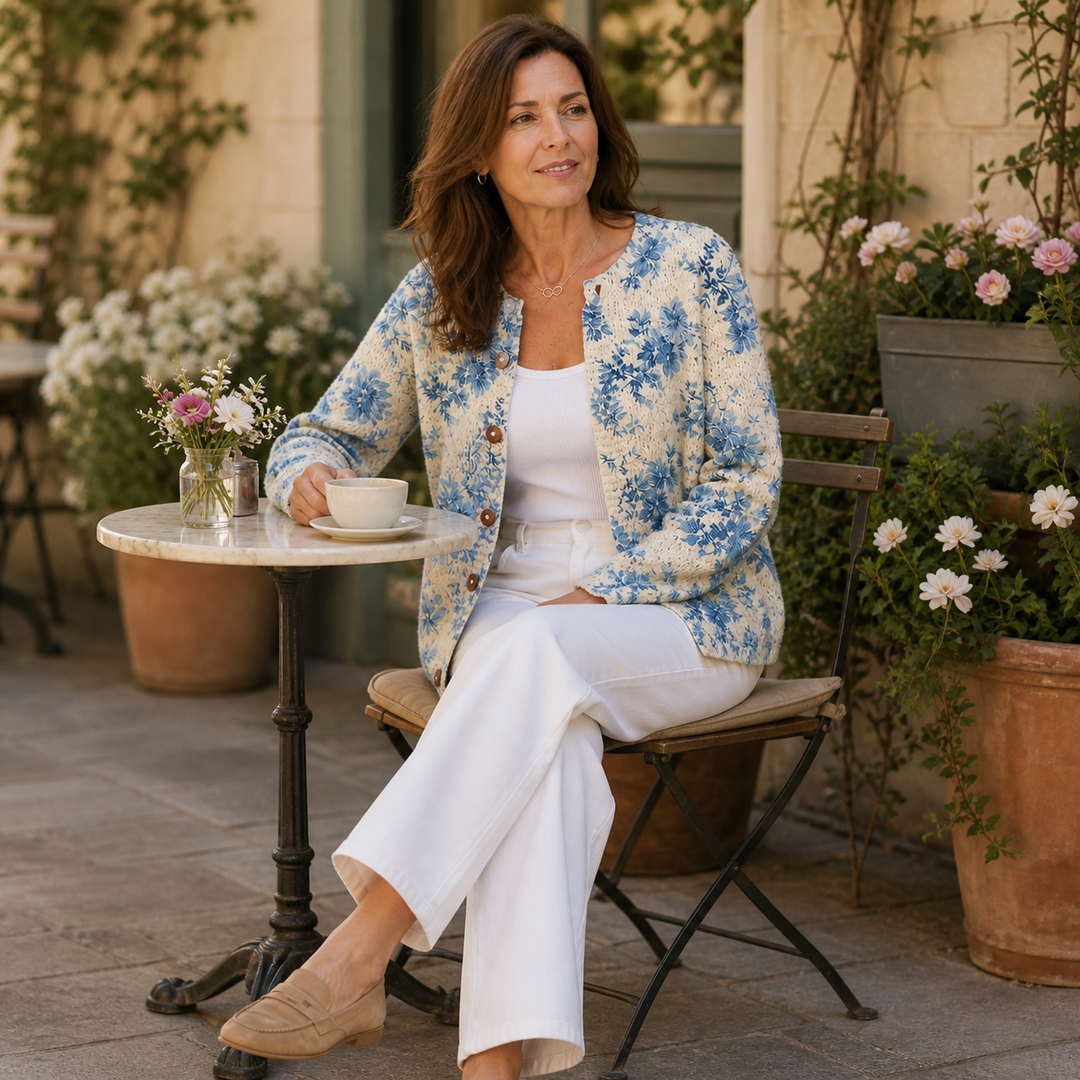 Cardigan Daysie en maille vintage
