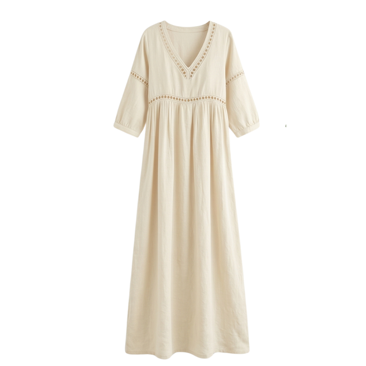 Robe Midi à Finition Crochet