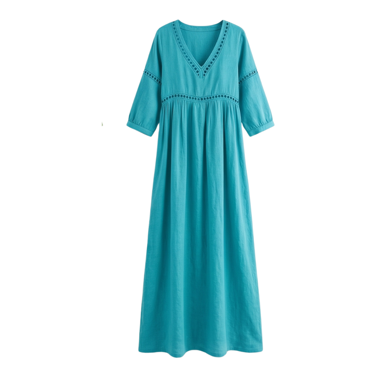 Robe Midi à Finition Crochet