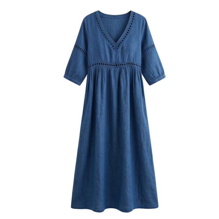 Robe Midi à Finition Crochet