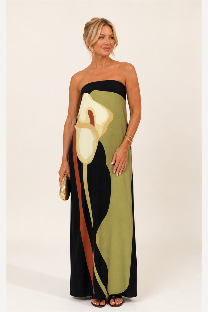 Robe de Vacances Épaules Dénudées