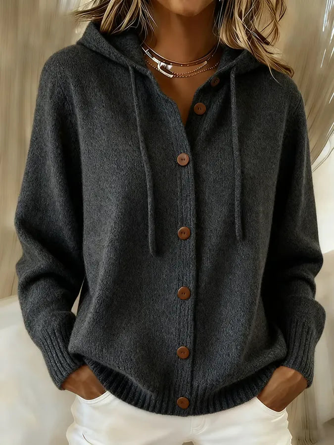 Cardigan à capuche Brenda cocooning