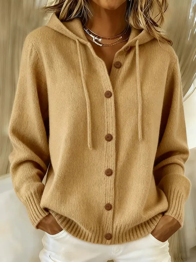Cardigan à capuche Brenda cocooning