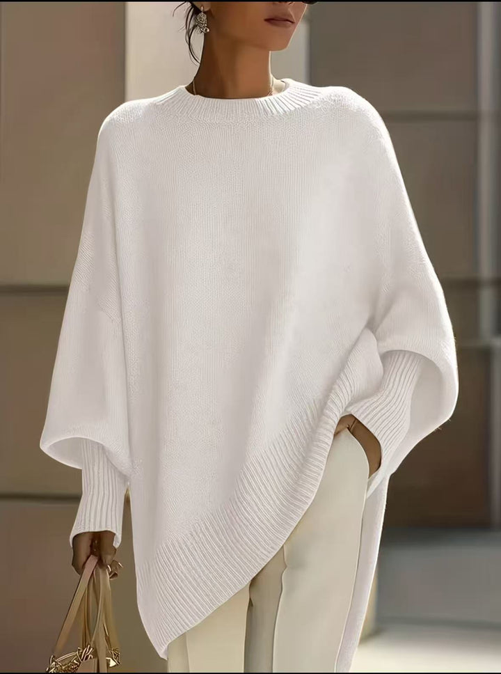 Pull en maille oversize à col rond