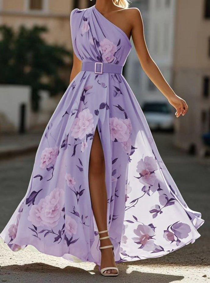 Robe Longue Asymétrique Trapèze