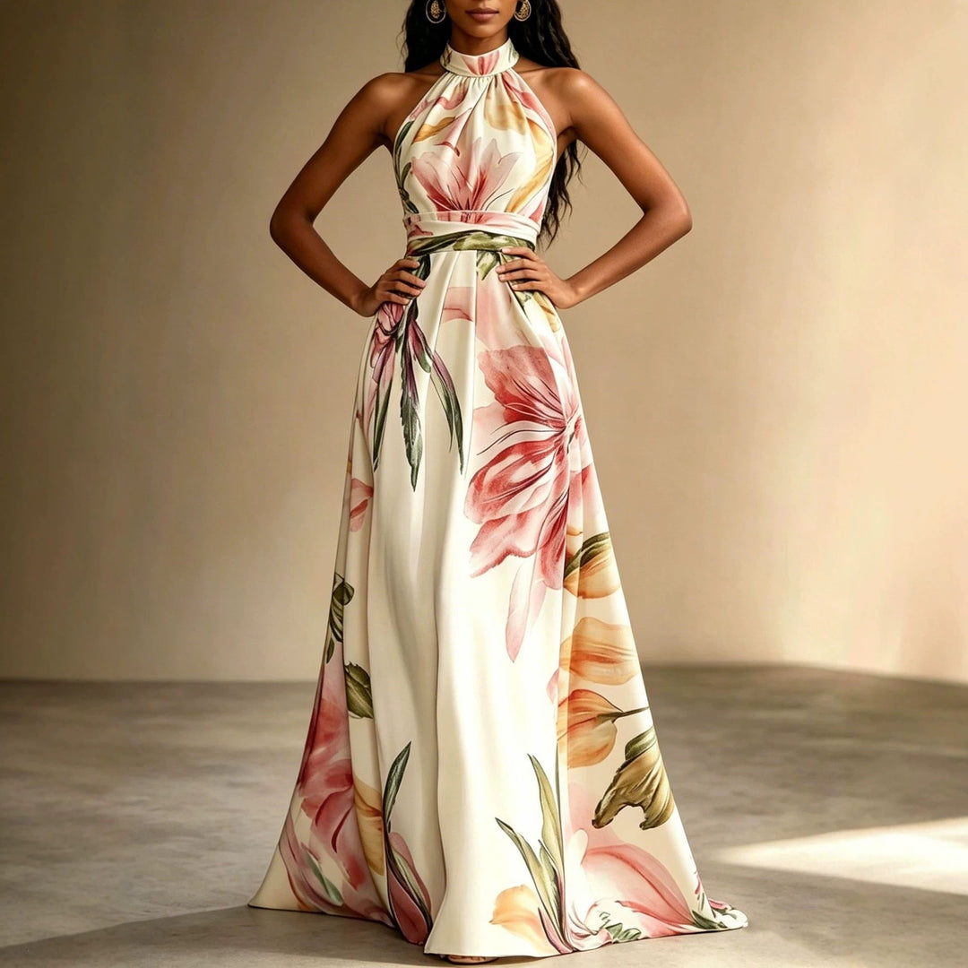 Robe Longue Fleurie Tropicale