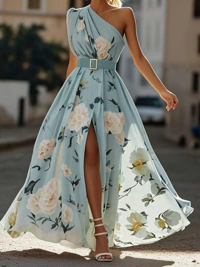 Robe Longue Asymétrique Trapèze