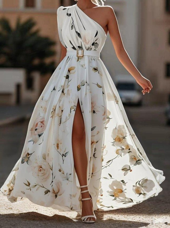 Robe Longue Asymétrique Trapèze