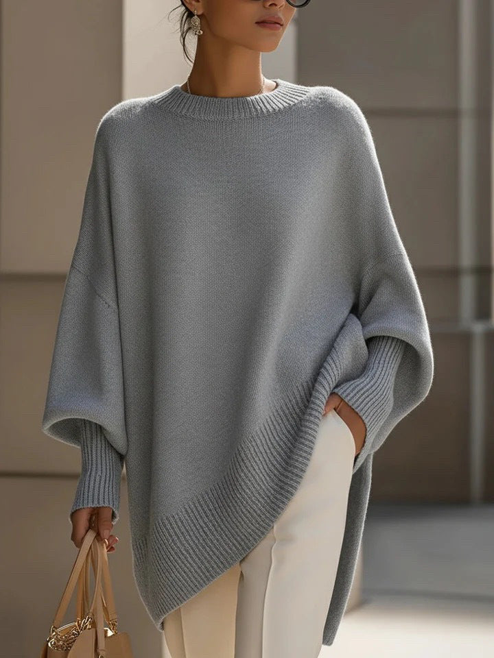Pull en maille oversize à col rond