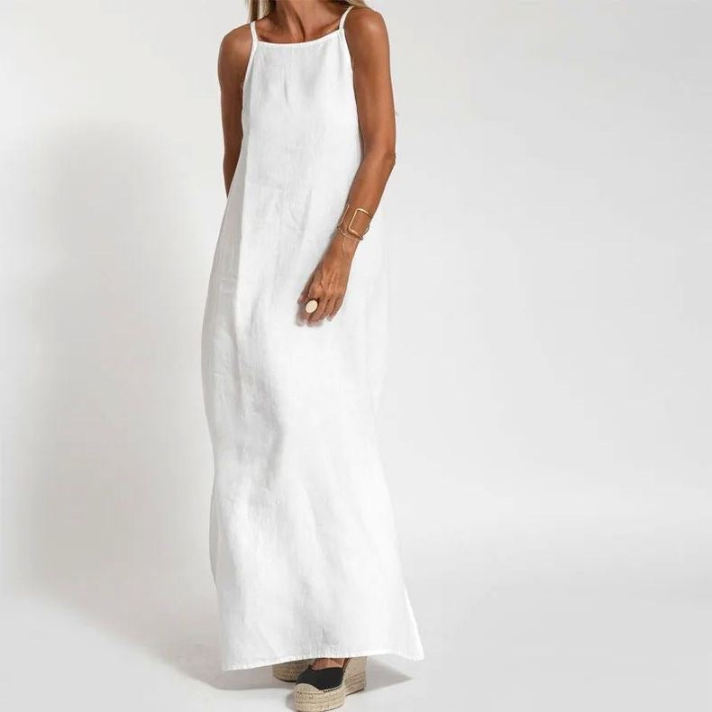 Robe Longue Minimaliste à Bretelles
