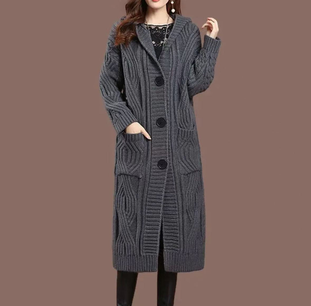 Veste en maille ample longue