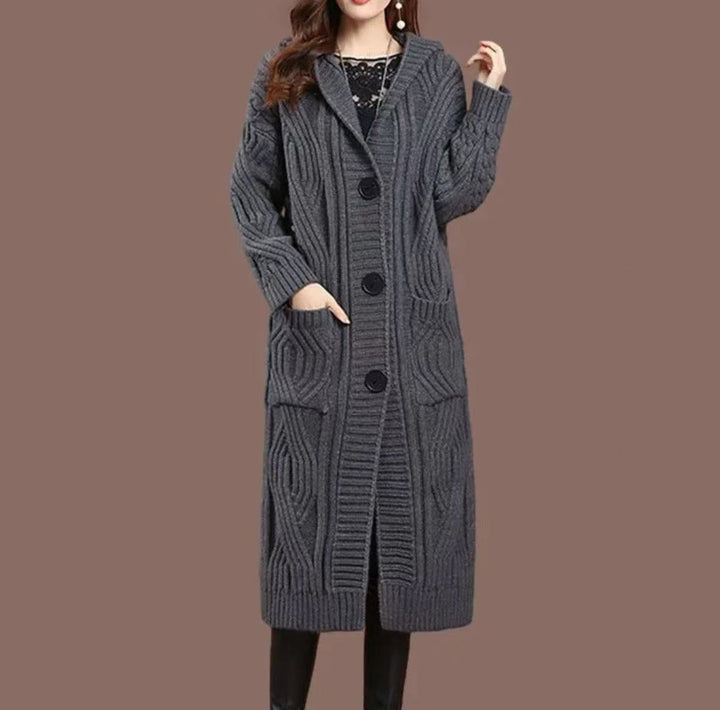 Veste en maille ample longue