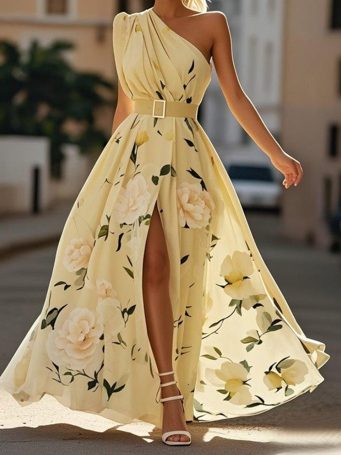 Robe Longue Asymétrique Trapèze