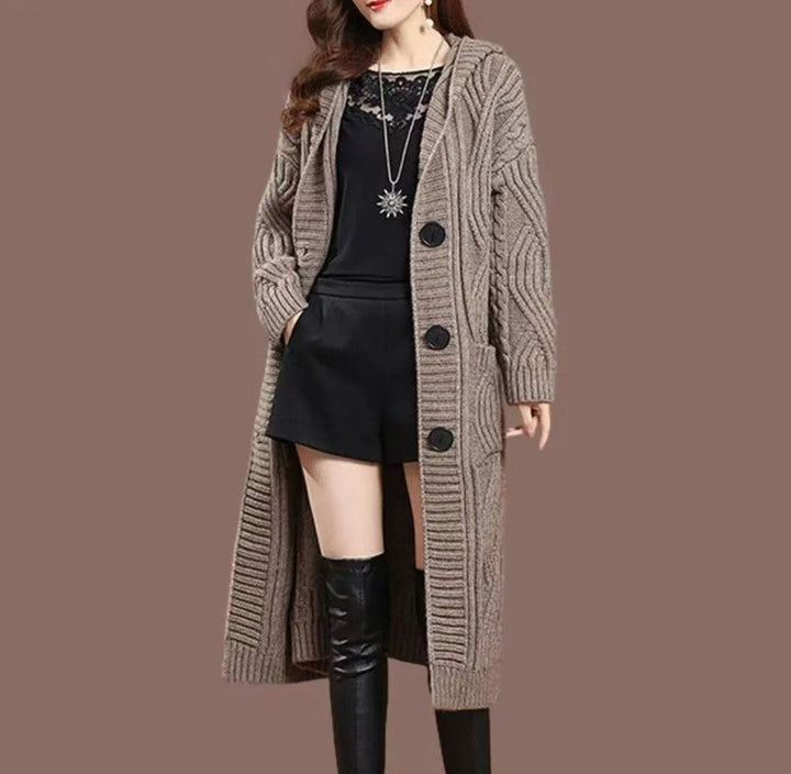 Veste en maille ample longue