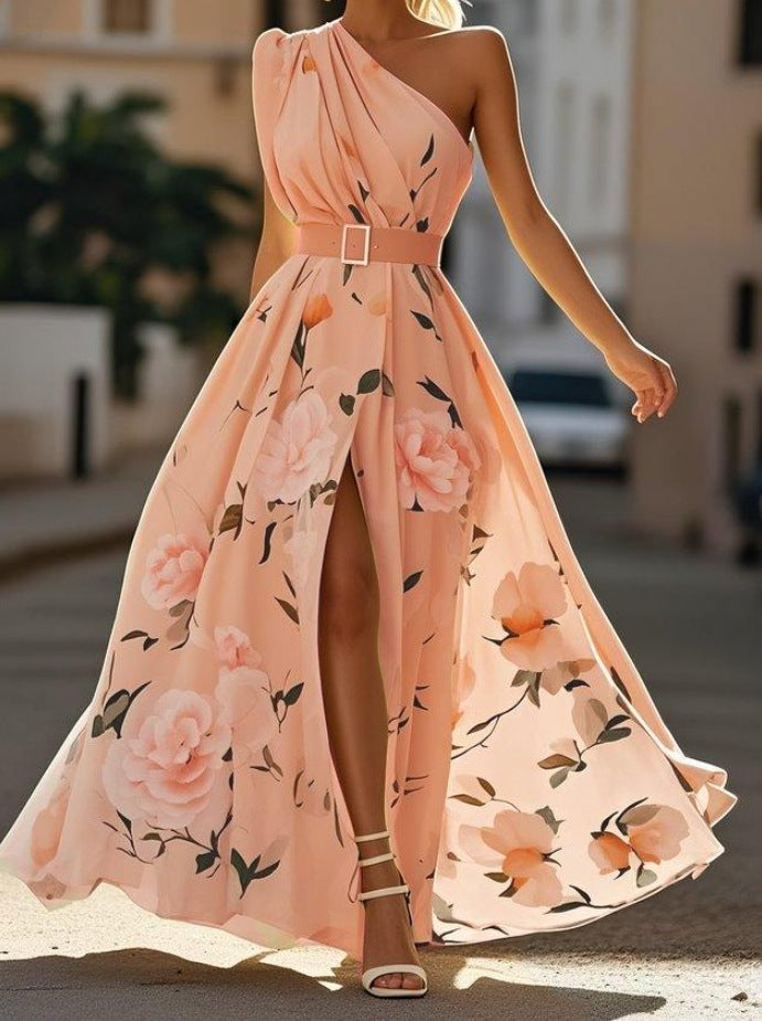 Robe Longue Asymétrique Trapèze