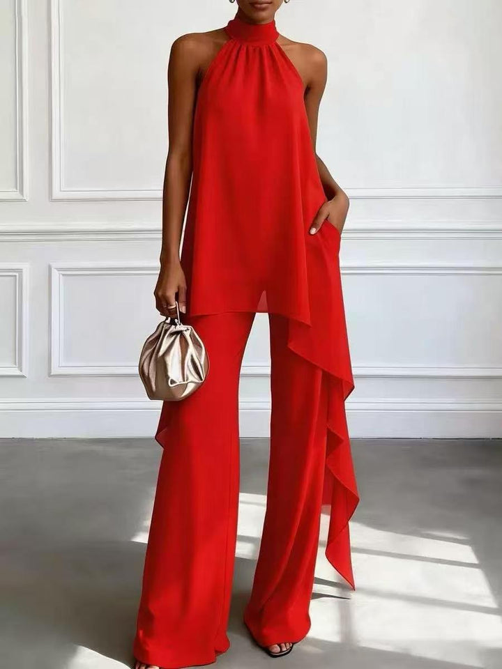 Ensemble Pantalon Élégant Dos-Nu