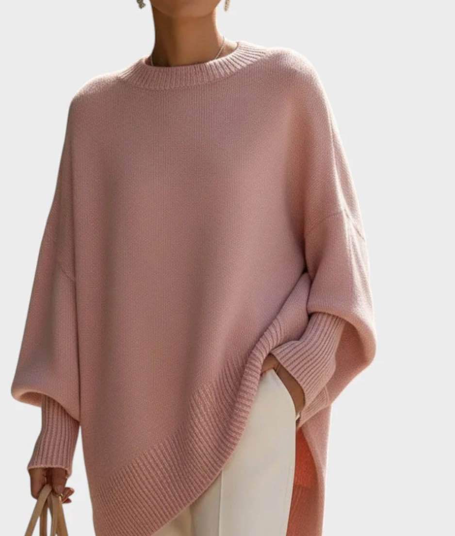 Pull en maille oversize à col rond