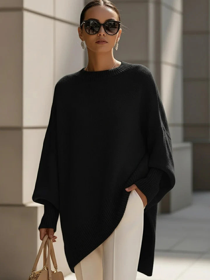 Pull en maille oversize à col rond