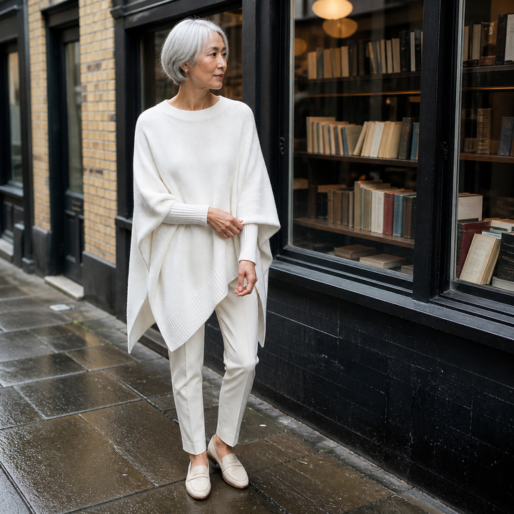Pull en maille oversize à col rond