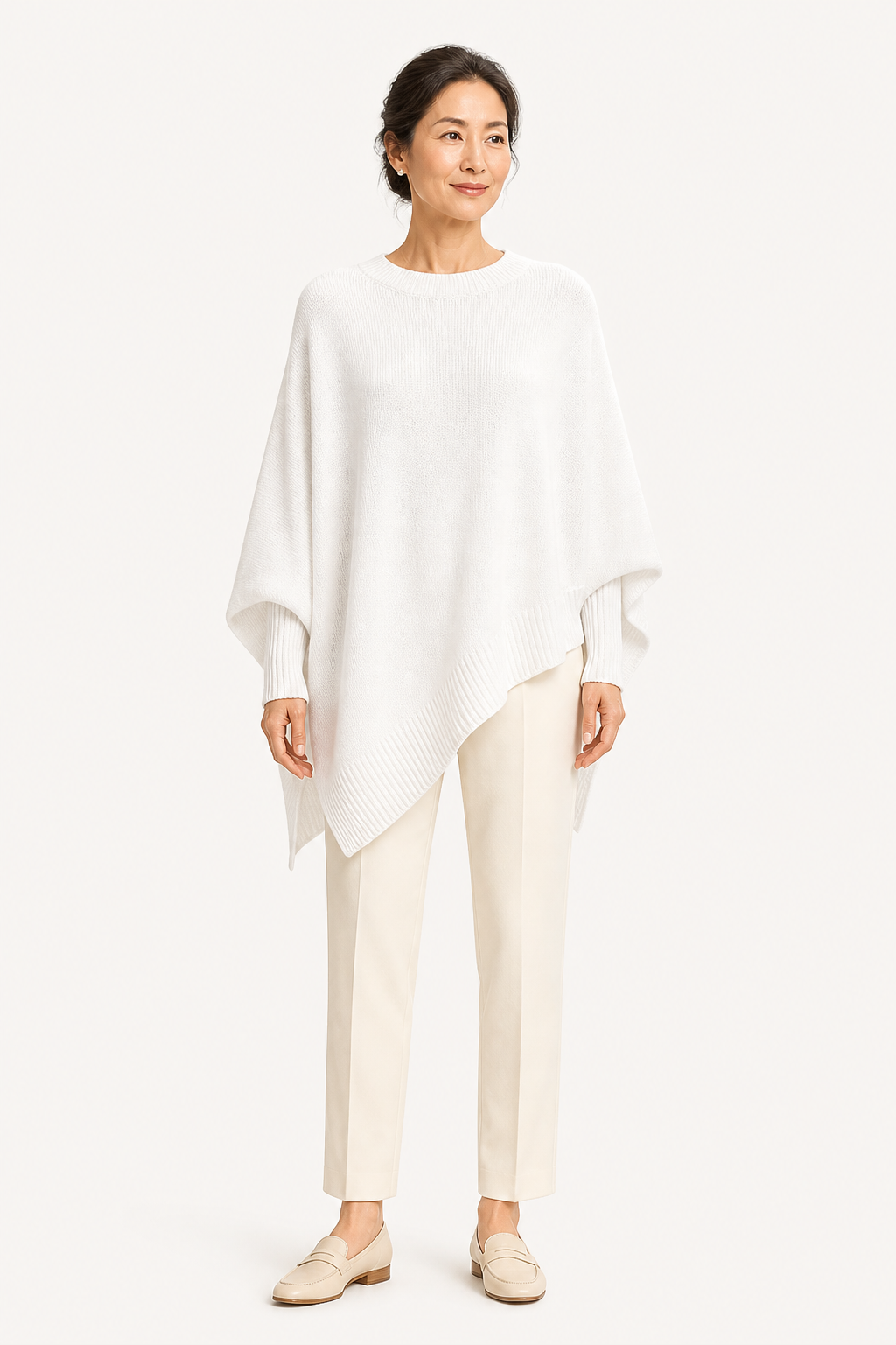 Pull en maille oversize à col rond