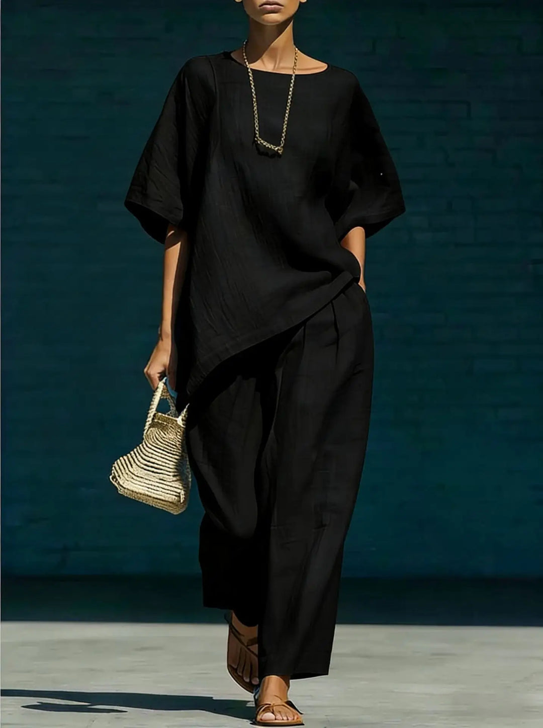 Ensemble Pantalon en Lin Kalynra