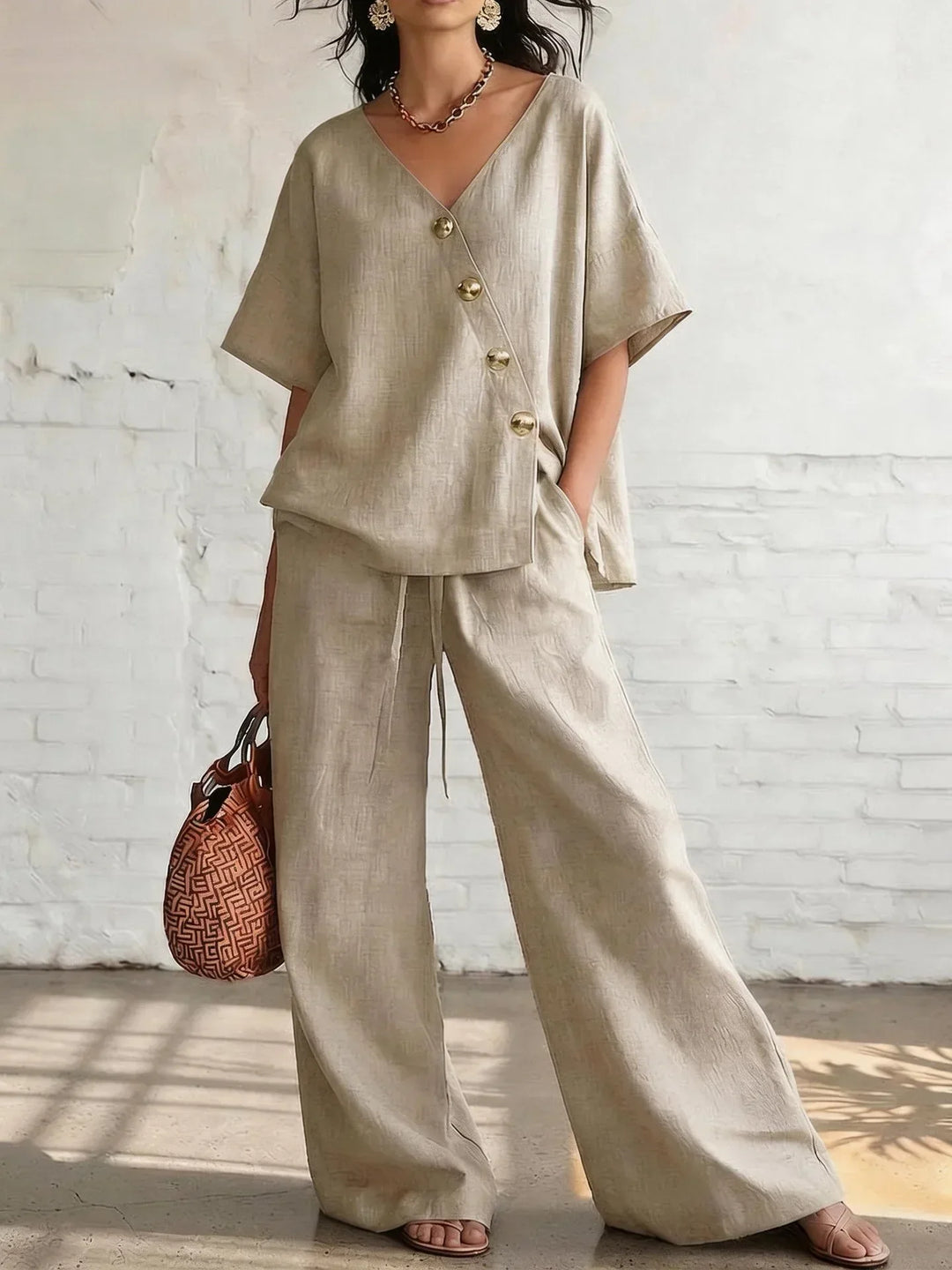 Ensemble Pantalon Large Wynonna