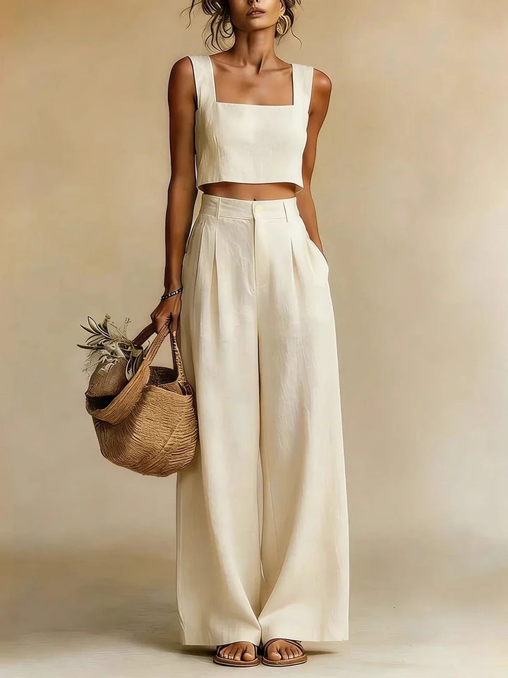 Ensemble Pantalon Palazzo Pêche