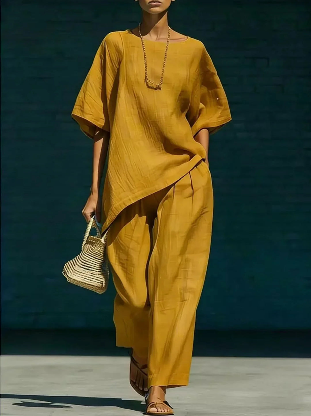 Ensemble Pantalon en Lin Kalynra