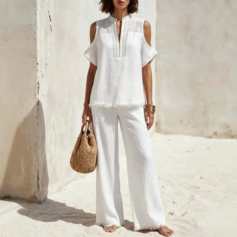 Ensemble Pantalon Bernadette Col Zippé