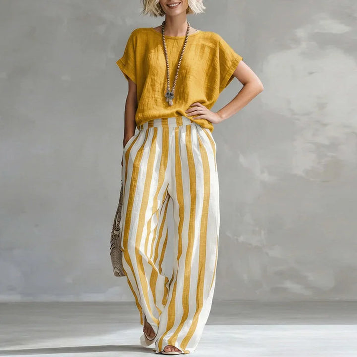 Ensemble Pantalon Été en Lin Vanessa