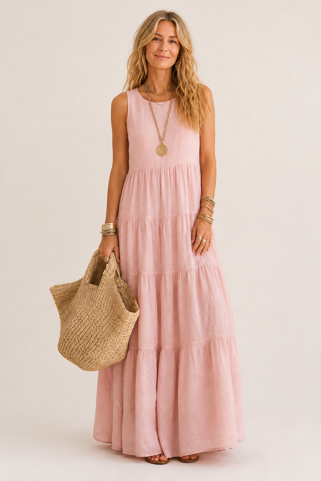 Robe Longue Sans Manches