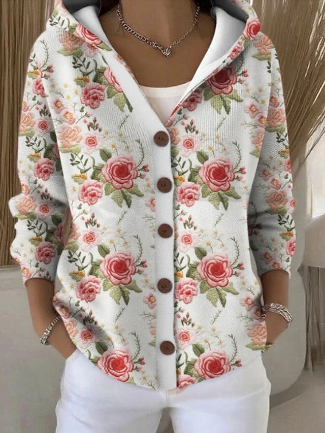 Cardigan fleuri