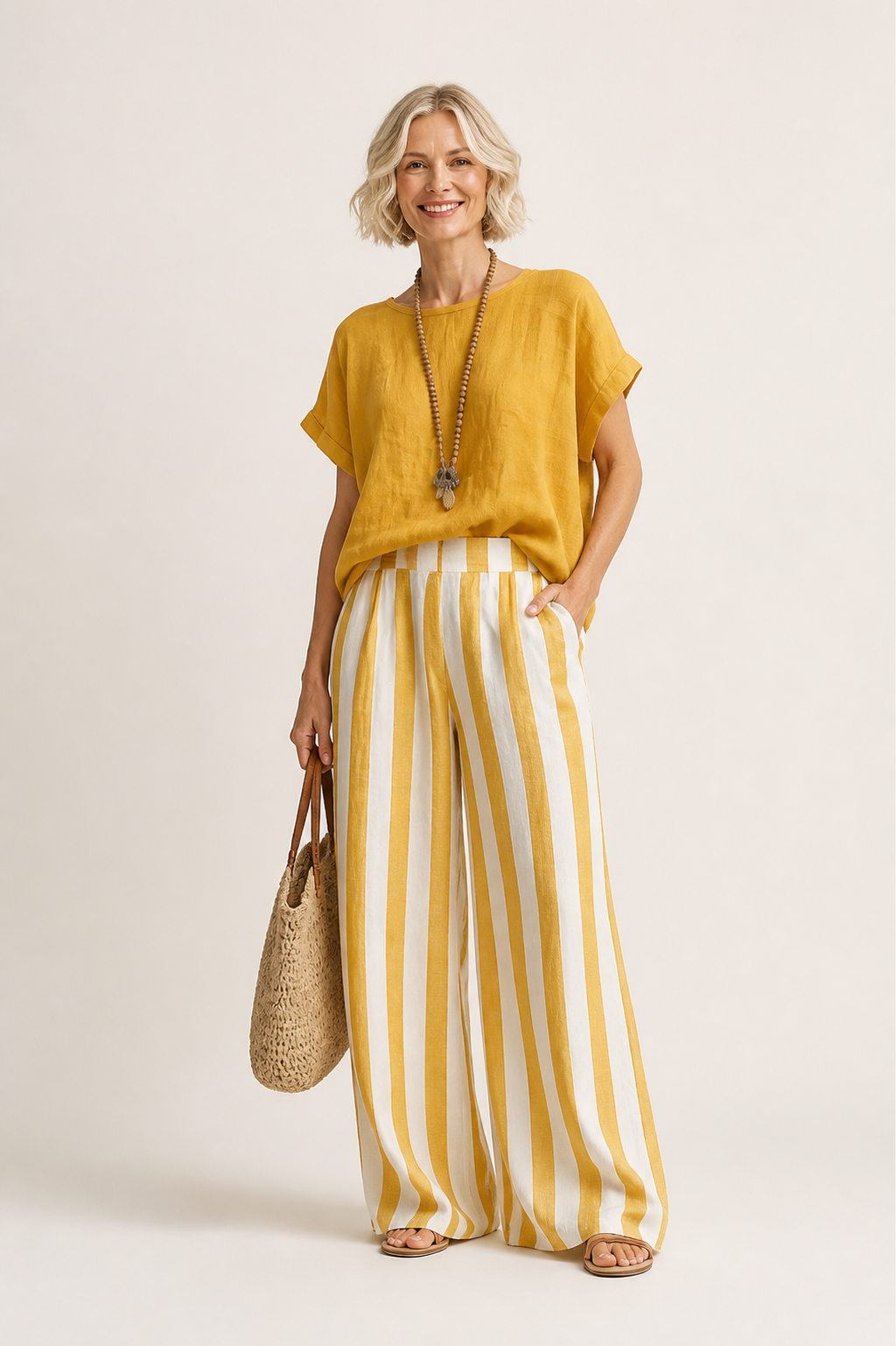 Ensemble Pantalon Été en Lin Vanessa