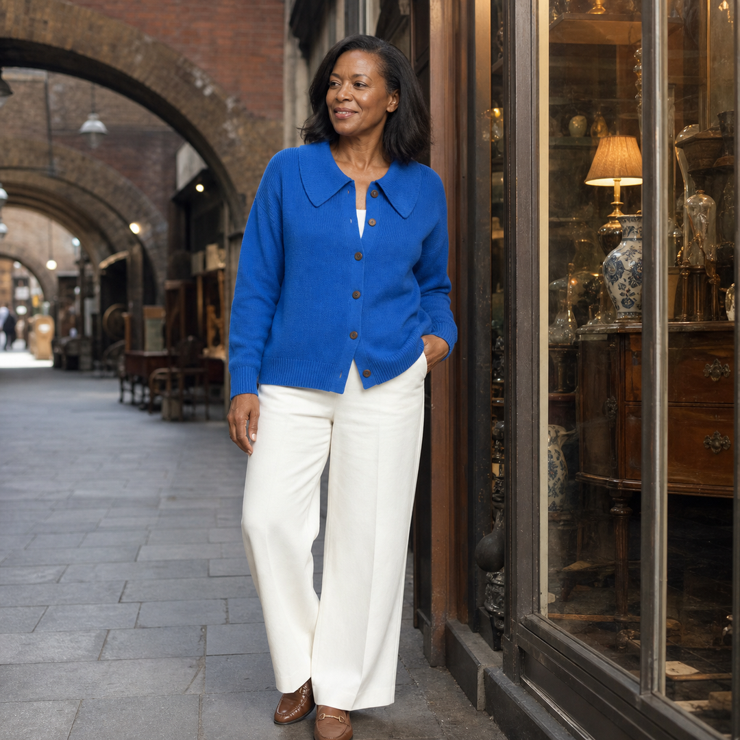 Cardigan Vespera à col boutonné