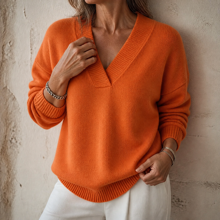 Pull Vivelle col V